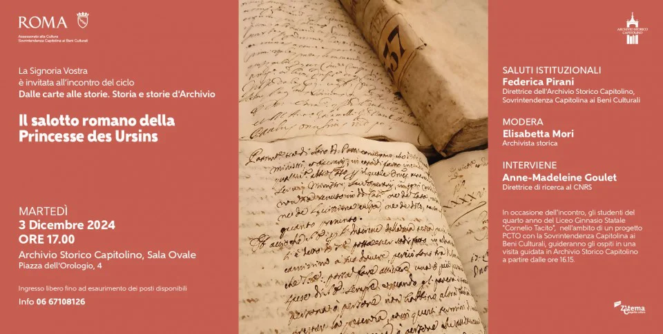 Il salotto romano della Princesse des Ursins