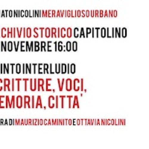 Scritture, voci, memoria, città